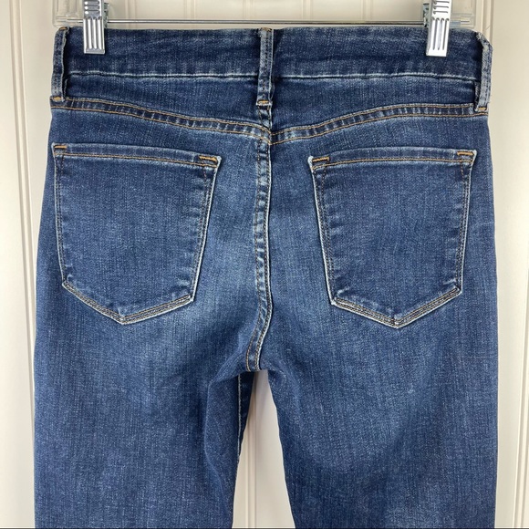 Frame Le Crop Mini Boot Released Hem Jeans Atlas Wash Size 26 Style: LCMBWRH179 - Picture 8 of 14